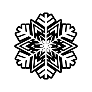 Snowflake, Frost Logo, Snow Crystal, Hoarfrost, Flake icon