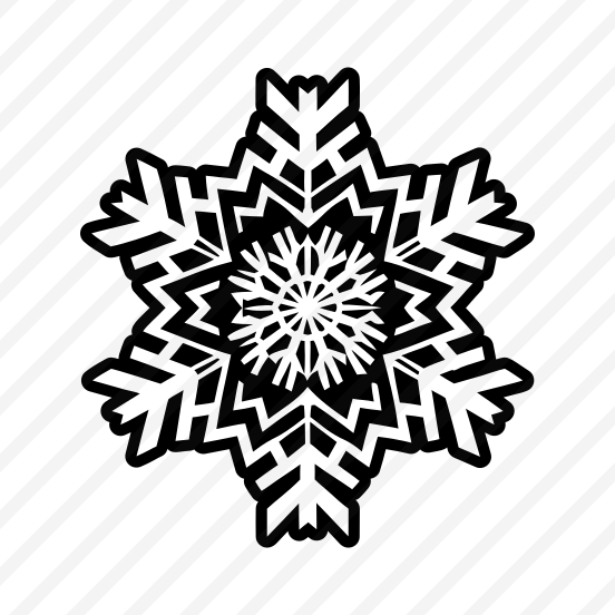 Snowflake, Frost Logo, Snow Crystal, Hoarfrost, Flake,flat preview