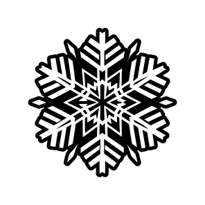Snowflake, Frost Logo, Snow Crystal, Hoarfrost, Flake,vector icon