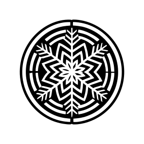 Snowflake, Frost Symbol, Snow Crystal, Hoarfrost, Flake,vector icon