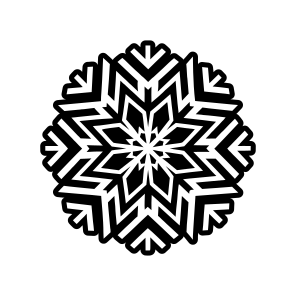 Snowflake Logo, Frost, Snow Crystal, Hoarfrost, Flake icon