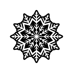 Snowflake Logo, Frost, Snow Crystal, Hoarfrost, Flake,flat icon