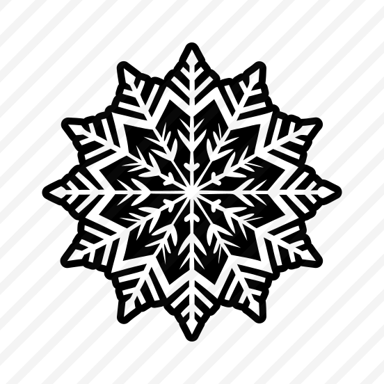 Snowflake Logo, Frost, Snow Crystal, Hoarfrost, Flake,flat preview