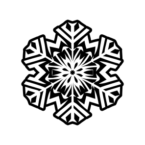 Snowflake Logo, Frost, Snow Crystal, Hoarfrost, Flake,vector icon