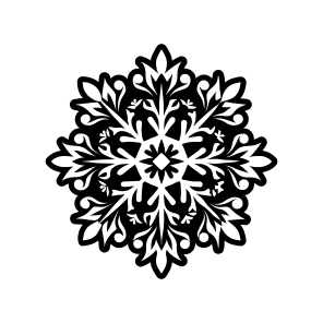 Snowflake Symbol, Frost, Snow Crystal, Hoarfrost, Flake,flat icon