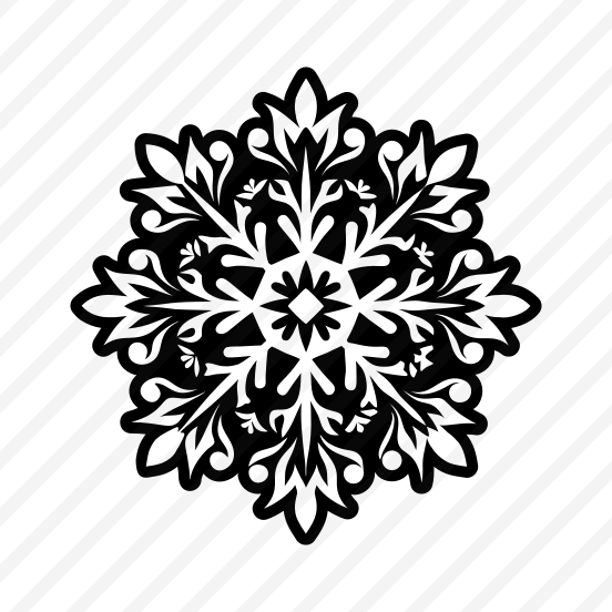 Snowflake Symbol, Frost, Snow Crystal, Hoarfrost, Flake,flat preview