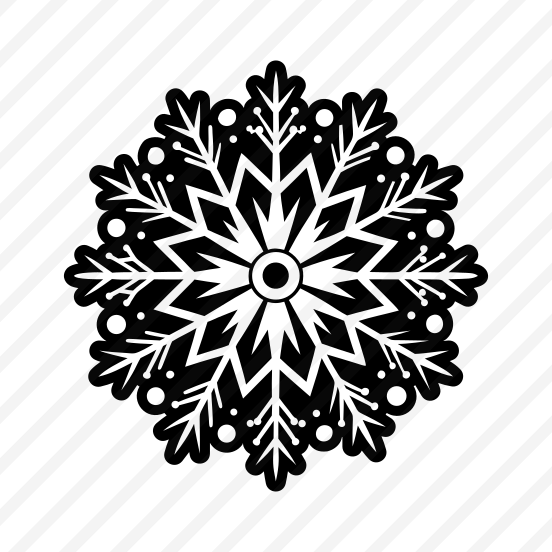 Winter Logo, Snowflake, Frost, Snow Crystal, Hoarfrost, preview