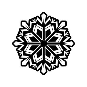 Winter Logo, Snowflake, Frost, Snow Crystal, Hoarfrost,,vector icon