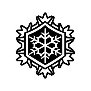 Winter Symbol, Snowflake, Frost, Snow Crystal, Hoarfrost,,vector icon