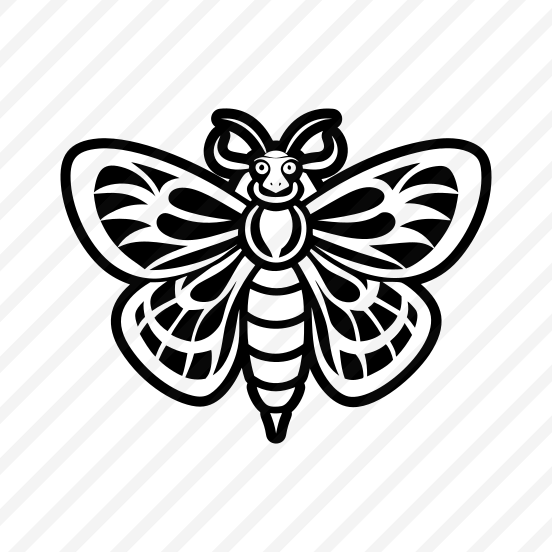 Moth Logo, Nature, Creature, Specie, Insect,icons preview