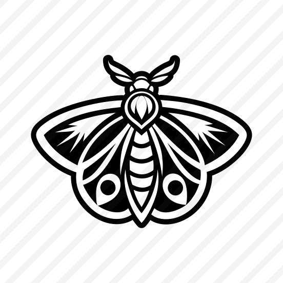 Moth Logo, Nature, Creature, Specie, Insect,simple Icon preview