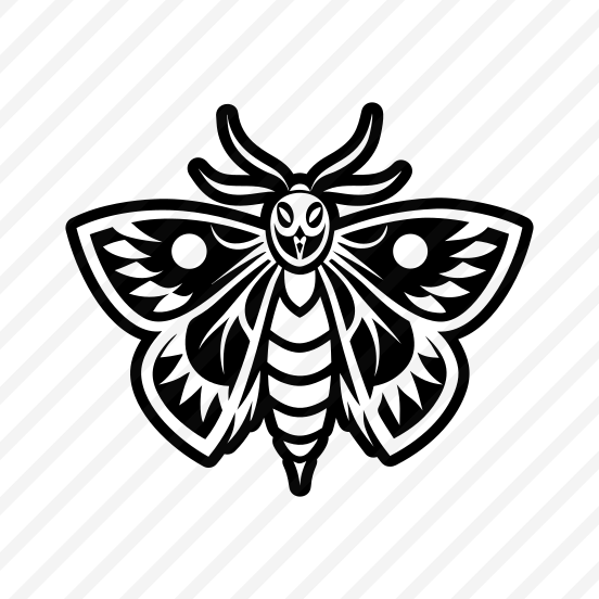 Moth Logo, Nature, Creature, Specie, Insect,vector preview