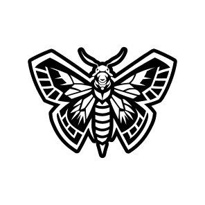 Moth Symbol, Nature, Creature, Specie, Insect,flat icon