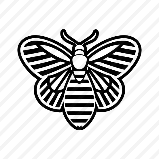 Moth Symbol, Nature, Creature, Specie, Insect,simple Icon preview