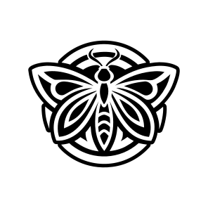Moth Symbol, Nature, Creature, Specie, Insect,vector icon