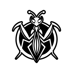 Mantis Logo, Insect, Specie, Creature, Nature,simple Icon icon