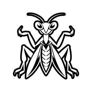 Mantis Specie, Insect, Creature, Nature, Specie,flat icon
