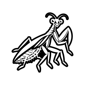 Mantis Symbol, Insect, Specie, Creature, Nature,vector icon
