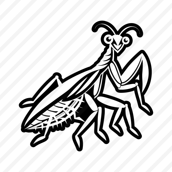 Mantis Symbol, Insect, Specie, Creature, Nature,vector preview