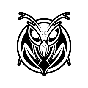 Mantodea Logo, Insect, Specie, Creature, Nature icon