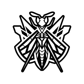 Mantodea Logo, Insect, Specie, Creature, Nature,flat icon