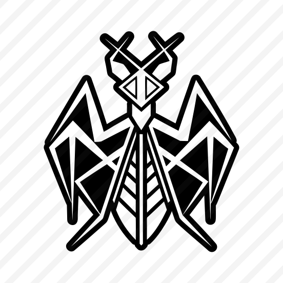 Mantodea Logo, Insect, Specie, Creature, Nature,icons preview