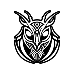 Mantodea Logo, Insect, Specie, Creature, Nature,vector icon