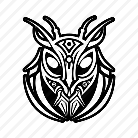 Mantodea Logo, Insect, Specie, Creature, Nature,vector preview