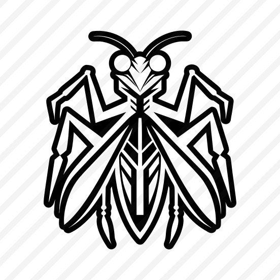 Mantodea Symbol, Insect, Specie, Creature, Nature,flat preview