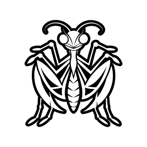 Mantodea Symbol, Insect, Specie, Creature, Nature,simple Icon icon