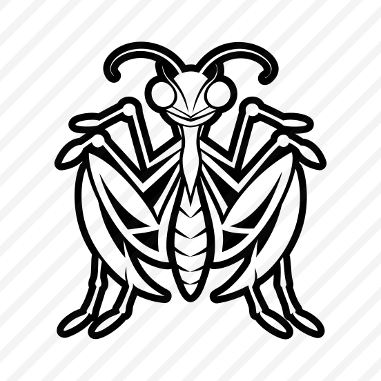 Mantodea Symbol, Insect, Specie, Creature, Nature,simple Icon preview