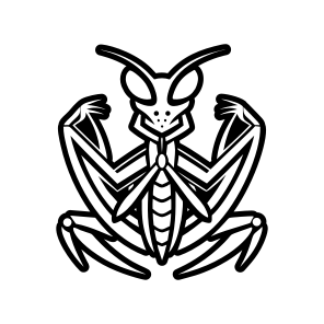 Mantodea Symbol, Insect, Specie, Creature, Nature,vector icon