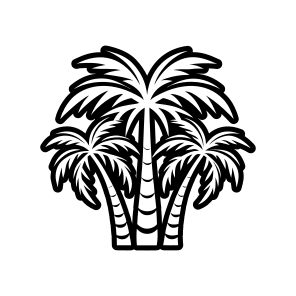 Date Tree, Nature, Tree, Plant, Botanical,,simple Icon icon