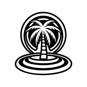Palm Tree, Nature, Tree, Plant, Botanical,,flat icon