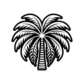 Palm Tree, Nature, Tree, Plant, Botanical,,icons icon