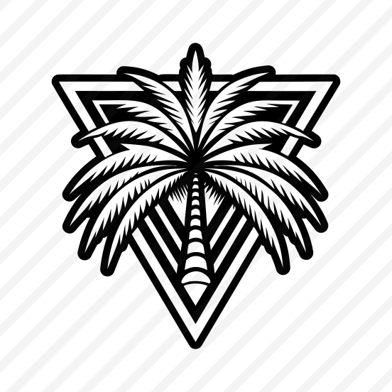 Palm Tropical, Nature, Tree, Plant, Botanical,,flat preview