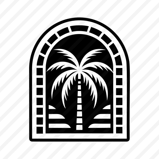 Palm Tropical, Nature, Tree, Plant, Botanical,,icons preview