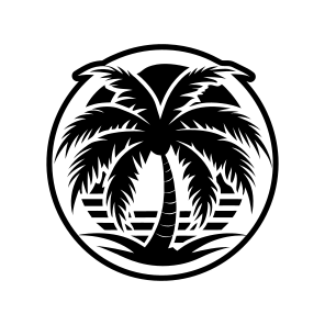 Tropical Tree, Nature, Tree, Plant, Botanical,,flat icon