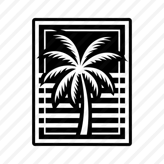 Tropical Tree, Nature, Tree, Plant, Botanical,,vector preview