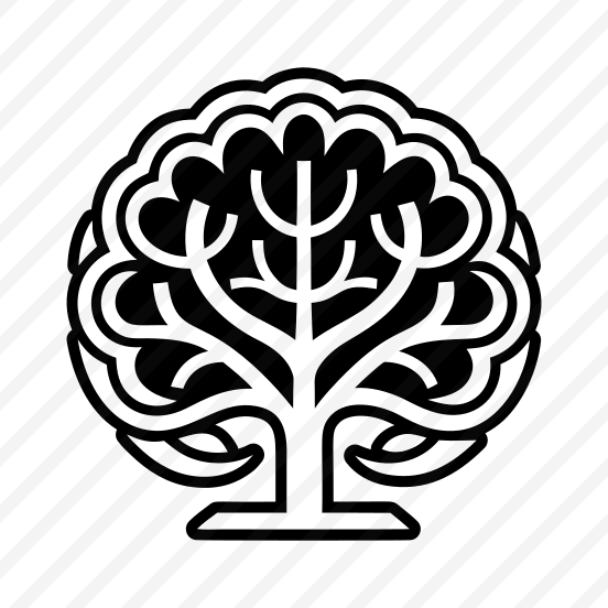 Tree Symbol, Nature, Plant, Botanical, Shrub,flat preview