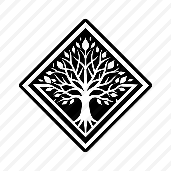 Tree Symbol, Nature, Plant, Botanical, Shrub,simple Icon preview