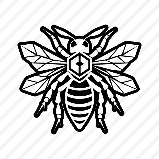 Bee Logo, Nature, Creature, Specie, Insect,icons preview