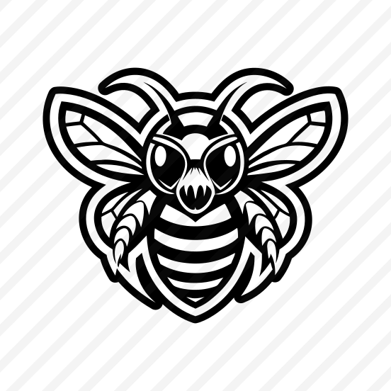 Honeybee Logo, Nature, Creature, Specie, Insect,flat preview