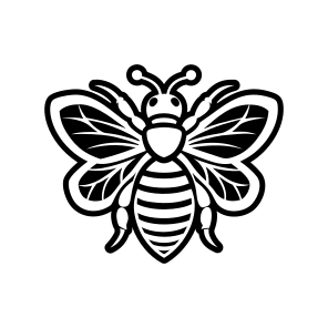 Honeybee Logo, Nature, Creature, Specie, Insect,simple Icon icon