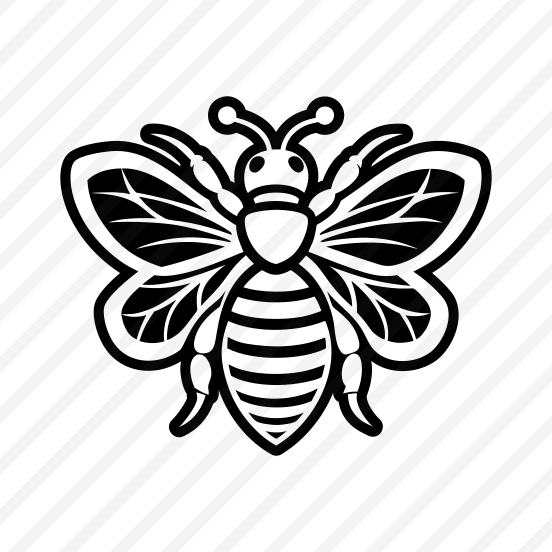 Honeybee Logo, Nature, Creature, Specie, Insect,simple Icon preview