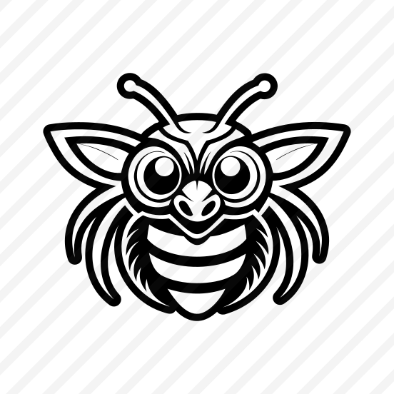 Honeybee Symbol, Nature, Creature, Specie, Insect,flat preview