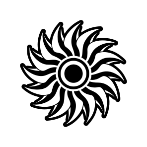 Sun, Solar Logo, Sunburst, Nature, Sun Symbol,simple Icon icon