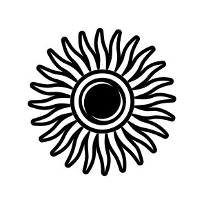 Sunburst Logo, Sun, Solar, Nature, Sun Symbol,flat icon