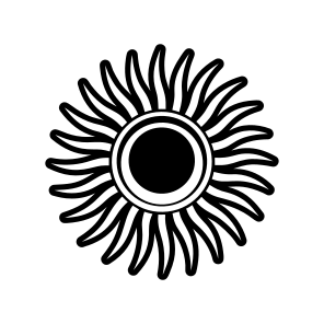 Sunburst Symbol, Sun, Solar, Nature, Sun Symbol,flat icon