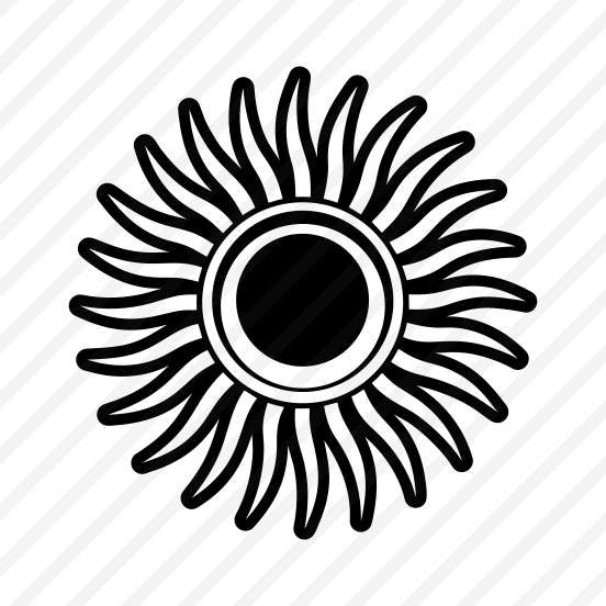 Sunburst Symbol, Sun, Solar, Nature, Sun Symbol,flat preview